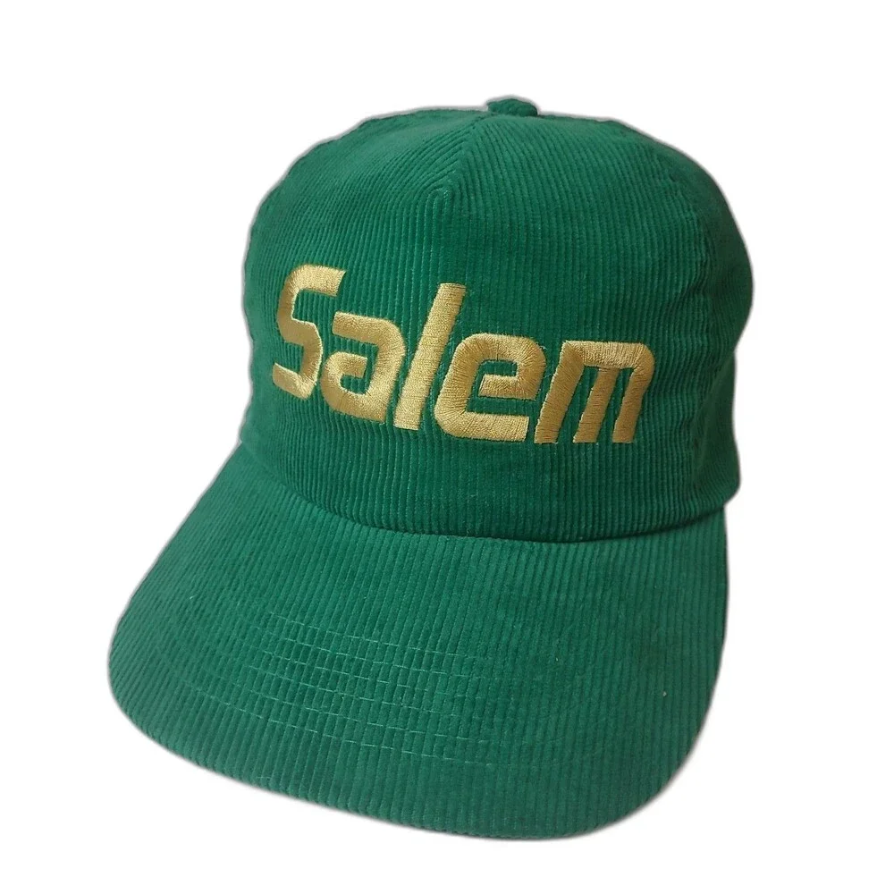 Vtg Salem Corduroy snapback hat Cigarettes Promo cap